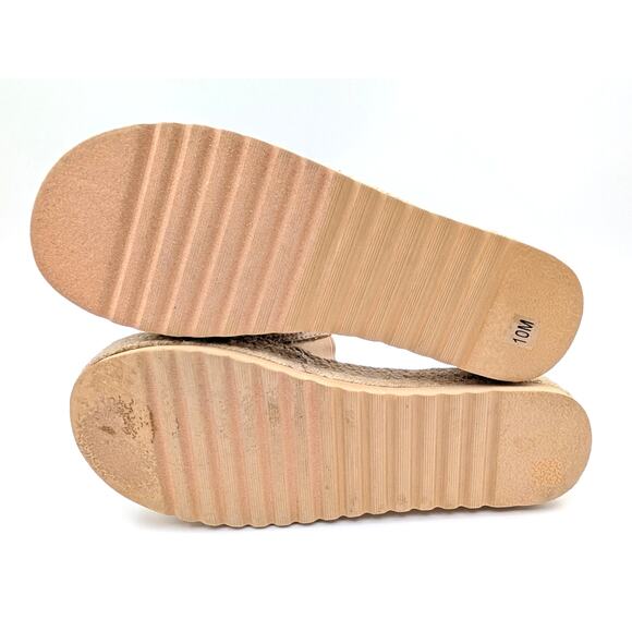 Beach by Matisse Del Mar Platform Sandals Women's Beige Size US10M EU41 - Picture 8 of 9